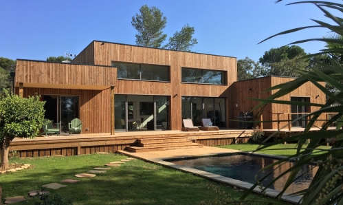 Une maison réalisée par AMI Bois dans l'Hérault
