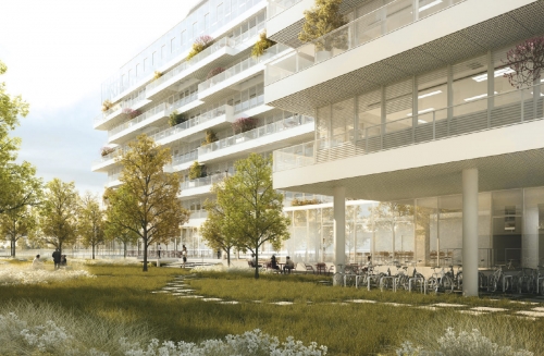 L'immeuble Insight à Bordeaux, un projet porté par Fayat Immobilier. © Fayat