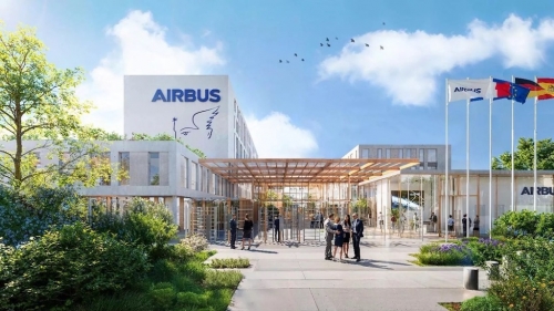 Le Campus Grand Paris d'Airbus à Montigny, développé par GA Smart Building.  