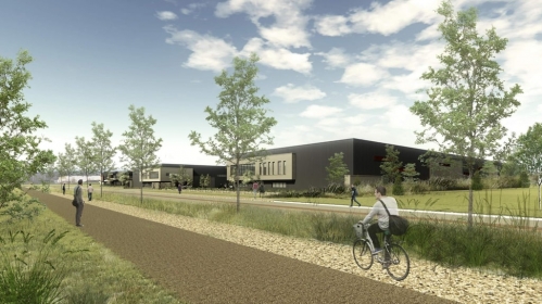 Vue du futur entrepôt de Valor REP. 