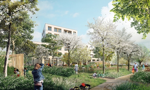 Le lot E5, secteur E du futur village olympique de 2024.