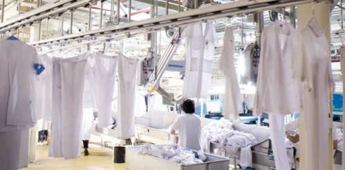 La blanchisserie de Pantin exploitée par Elis. © Elis 