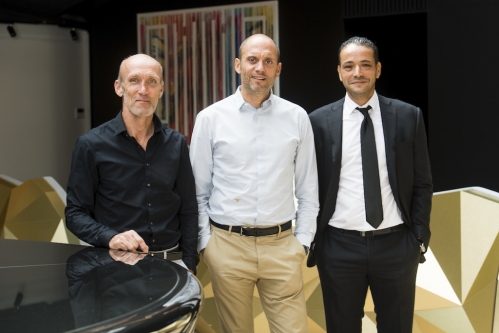 De g. à dr. : Jacques Garces (6e Sens Entreprises), Nicolas Gagneux (6e Sens Immobilier) et Karim Abdellaoui (APRC Group). © G. Perret. 