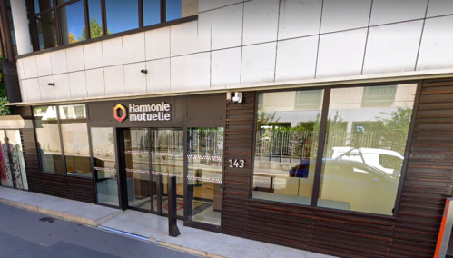 Le siège sociale d'Harmonie Mutuelle, au 147 Rue Blomet à Paris. © Maps