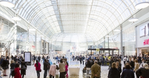 Le centre commercial Val d'Europe, à Marne-la-Vallée. 