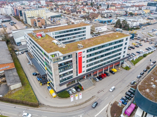 L'immeuble mixte Ulmer Straße 2, à Leinfelden-Echterdingen, en Allemagne.
