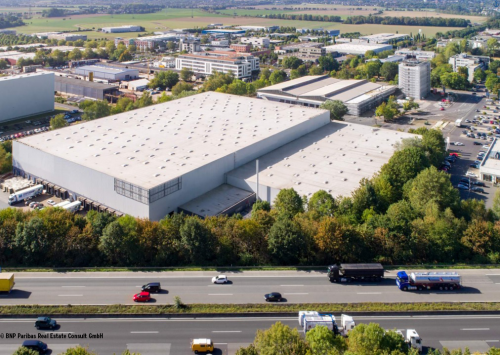 Le parc logistique situé dans le district de Marsdorf, à Cologne