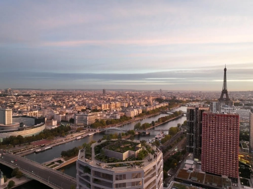 Le rooftop de la tour Circle à Paris-Beaugrenelle
