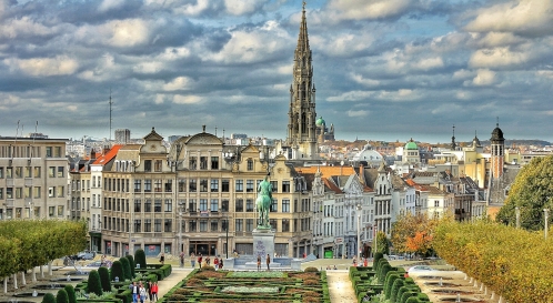 Vue de Bruxelles. Vue de Bruxelles.