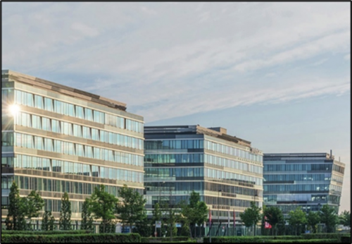 L'immeuble de bureaux situé au E-Plus-Strasse 1 à Düsseldorf