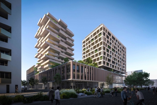 Le Symbioz à Toulouse, projet développé par le groupe Essor. © Essor