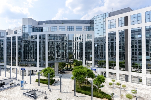 L'immeuble de bureaux Maille Nord IV, situé à Noisy-le-Grand