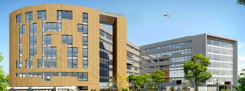 Les immeubles Landing et Take Off, à Toulouse-Blagnac.