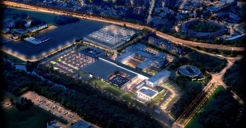 Projet du futur siège d'Auchan Retail International, tel qu'imaginé par Relief Architecture