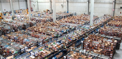 L'une des deux plateformes logistiques du groupe LDLC, près de Nantes. © LDLC