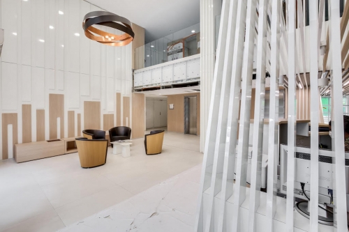 Vue intérieure d'Axe Étoile, à Nanterre. 