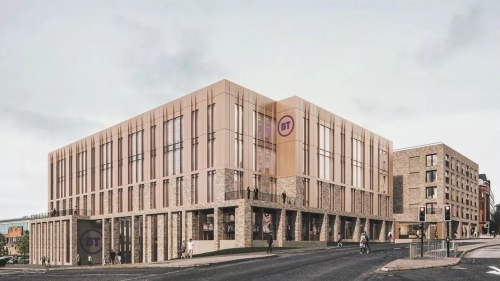 Le site neuf de British Telecom, à Dundee en Écosse