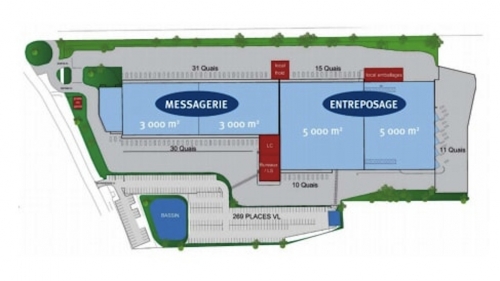La future base logistique de Wissous
