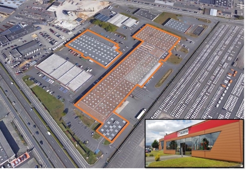 L'ensemble de locaux d'activités boulevard Pierre Lefaucheux et 60 avenue Pierre Piffault au Mans. 