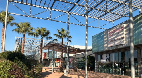 Le retail park Carré Sud à Nîmes. 