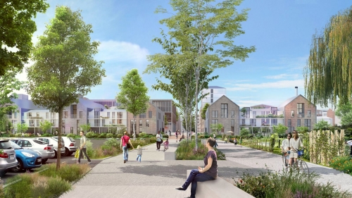 Nhood reprend le projet de transformation de La Maillerie près de Lille, ancien site des 3 Suisses. © Nodi