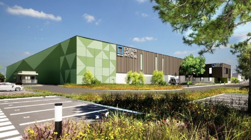 Le futur entrepôt d'Amilly, à Montargis. 
