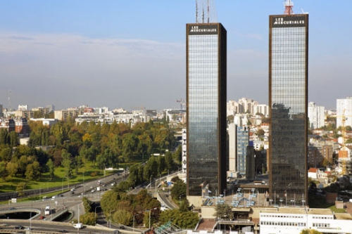 Les tours jumelles des Mercuriales, à Bagnolet. 