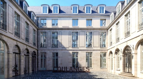 La cour intérieure de l'hôtel de Coulanges, rue des Francs-Bourgeois à Paris 4. © SK & Associés