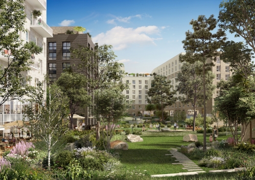 L’agence Daudré-Vignier & Associés architectes a imaginé un programme mixte pour cet actif de Cergy. 