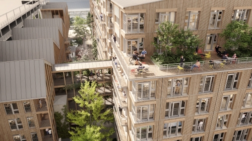 La Halle Bergeron, sur l'Île de Nantes. © Quartus