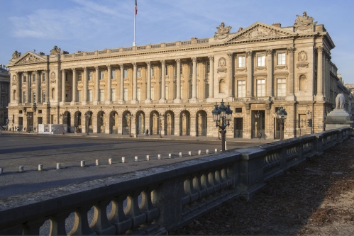 La façade de l'Hôtel de la Marine sur la place de la Concorde © Jean-Pierre Delagarde - CMN