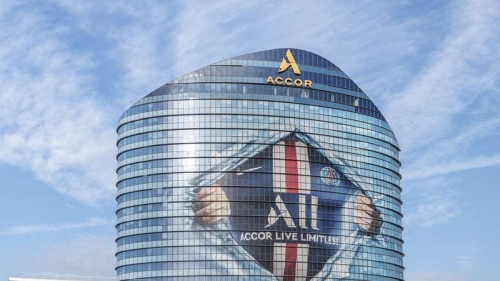 La tour Accor, à Issy-les-Moulineaux. © Accor/PSG