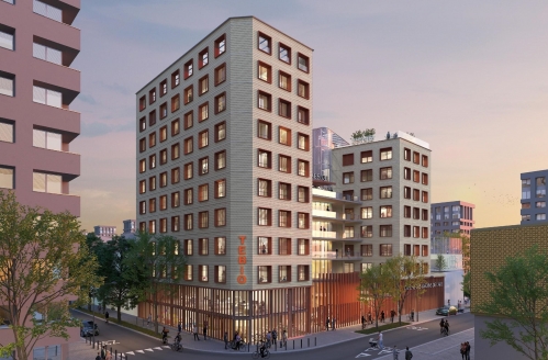 La tour à énergie positive Teibo, développée par Elithis à Bordeaux