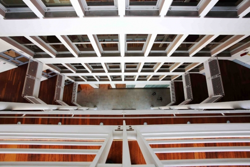 L'intérieur du Bodio Center, à Milan. © Bodio