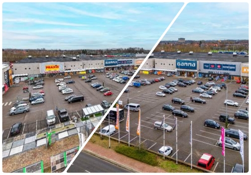 Le retail park à Zutphen (Pays-Bas)