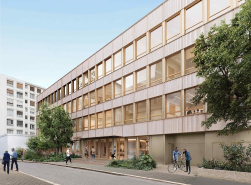 Le Campus Volt, au 6 Impasse Delépine à Paris 11. © BFV Architectes
