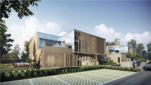 Le site d'Auchan Retail International au sein du parc tertiaire développé par Aventim.