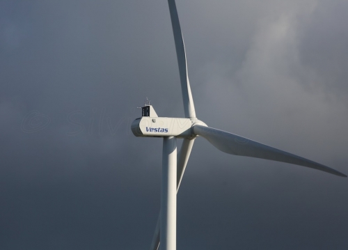 Une éolienne Vestas V110. DR