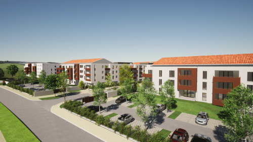 La résidence seniors Aquarelia de Muret. © Uniti