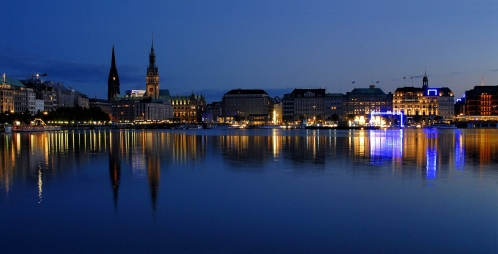 Vue sur la ville d'Hambourg, en Allemagne. © Wikimedia