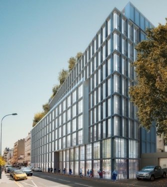 Vue du projet H2B, à Clichy. 