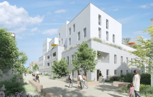 Le programme repris à Romainville par Novapierre Résidentiel. 