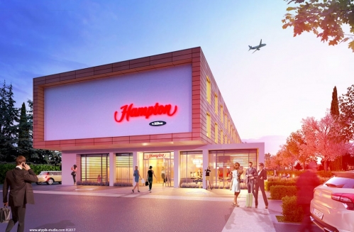L'hôtel Hampton by Hilton à Blagnac