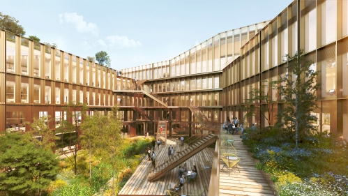 Le futur siège de Nexity à Lyon-Vaise. © Brenac-Gonzalez