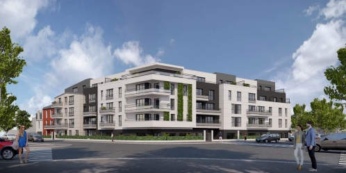 La future résidence Les Essentielles reprise par 123 IM à Livry-Gargan. 