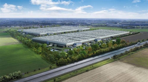 Un entrepôt de stockage à Meung-sur-Loire. 