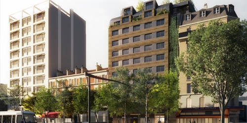 Le projet hôtelier du 35 boulevard Victor. © Mata Capital Le projet hôtelier du 35 boulevard Victor. © Mata Capital