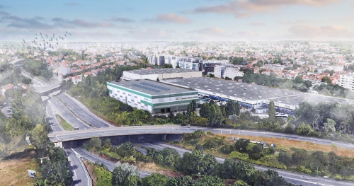 L'entrepôt de Rosny-sous-Bois. 