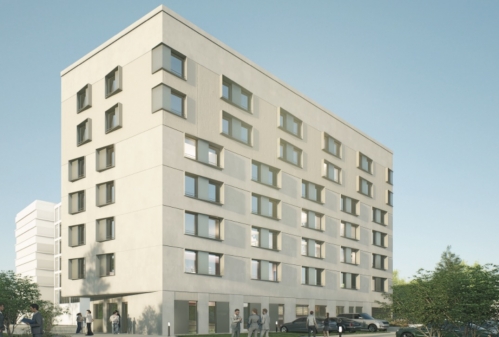 Le futur B&B Hôtels à Bron. 