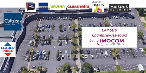 Le retail park Cap Sud, à Chambray-lès-Tours.  Le retail park Cap Sud, à Chambray-lès-Tours.
